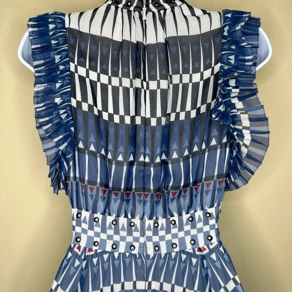 KATE SPADE Madison Avenue Deco Stephana Dress in Rich Navy - NJMU9357 - Sz 0 - Picture 12 of 13